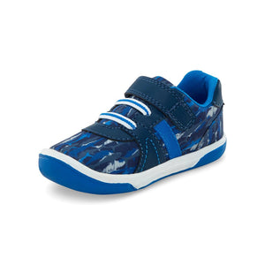 Stride Rite Boys Toddler Thompson Navy Shark Casual Sneakers - ShoeKid.ca