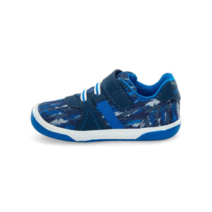 Stride Rite Boys Toddler Thompson Navy Shark Casual Sneakers - ShoeKid.ca
