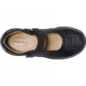 Stride Rite Claire Black Uniform Girls Leather Shoes - ShoeKid.ca