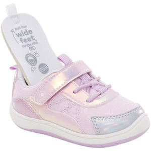 Stride Rite Girls Carson Iridescent Baby Toddler Shoes (Machine Washable) - ShoeKid.ca