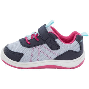 Stride Rite Girls Carson Navy Baby Toddler Shoes (Machine Washable) - ShoeKid.ca