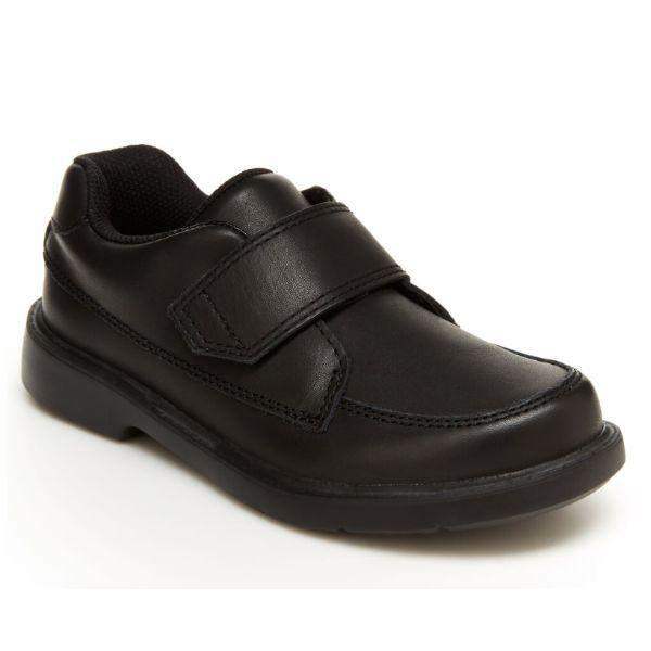 Stride Rite Laurence Boys Leather Black Uniform Shoes - ShoeKid.ca
