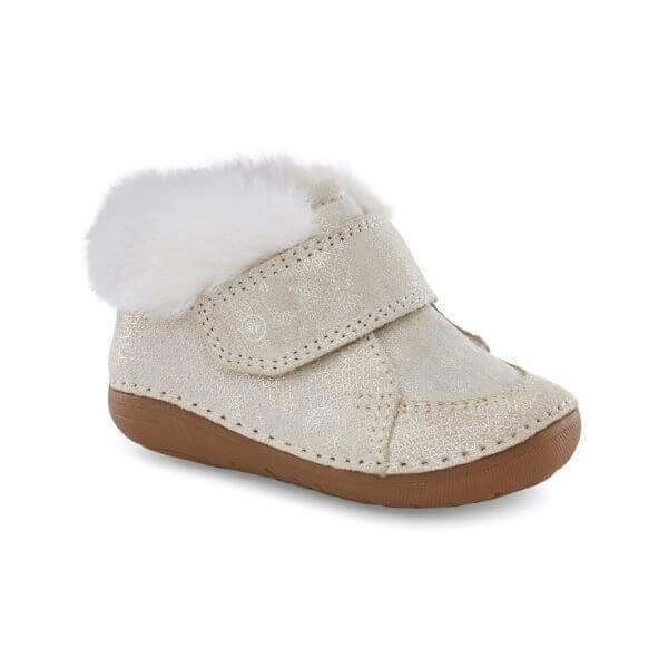 Stride Rite Mateo Baby Toddler Soft Motion Champagne Girls Boots - ShoeKid.ca