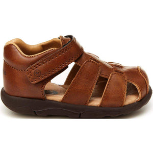 Stride Rite Toddler Boys Archie Brown Leather Sandals - ShoeKid.ca