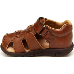 Stride Rite Toddler Boys Archie Brown Leather Sandals - ShoeKid.ca