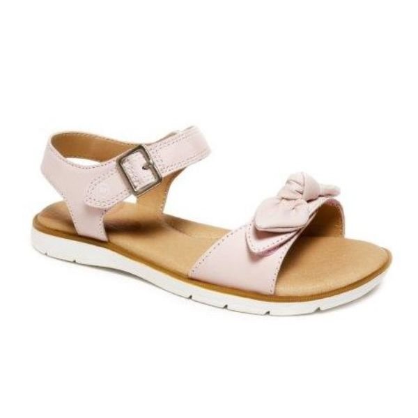 Stride Rite Whitney Girls Leather Milk Pink Dress Sandals - ShoeKid.ca