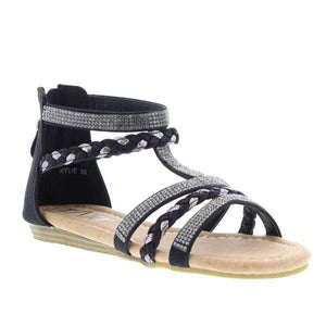 Taxi Kylie Girls Black Dress Sandals (Little Kid/Big Kid) - ShoeKid.ca