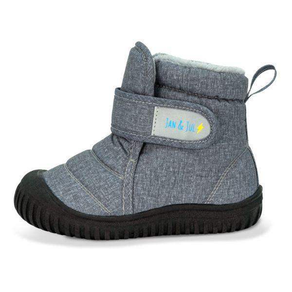 Toasty-Dry Toddler Winter Warm Booties Gray Heather - ShoeKid.ca