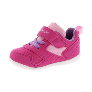 Tsukihoshi Baby Racer Fuchsia Pink Running Shoes (Machine Washable) - ShoeKid.ca