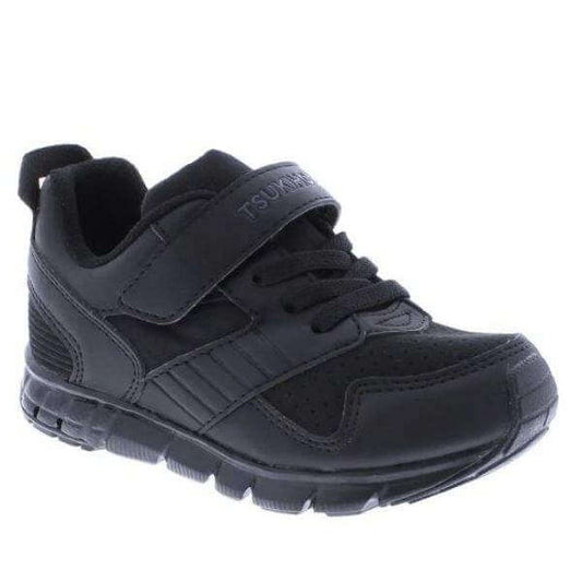 Tsukihoshi Charge boys' black running uniform shoe, lightweight, supportive and machine washable