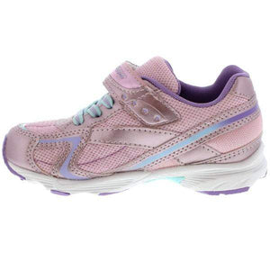 Tsukihoshi Glitz Rose Lavender Girls Running Shoes (Machine Washable) - ShoeKid.ca