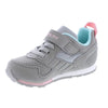 Tsukihoshi  Racer Gray/Pink Little Kid Shoes (Machine Washable) - ShoeKid.ca