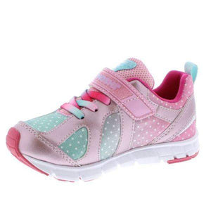 Tsukihoshi Rainbow Rose Mint Girls Running Shoes (Machine Washable) - ShoeKid.ca