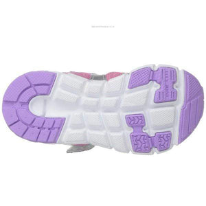 Tsukihoshi Rainbow Silver Lavender Girls Runners (Machine Washable) - ShoeKid.ca