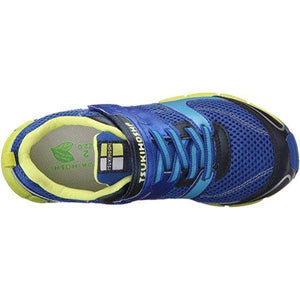 Tsukihoshi Velocity Blue Lime Boys Runnning Shoes (Machine Washable) - ShoeKid.ca